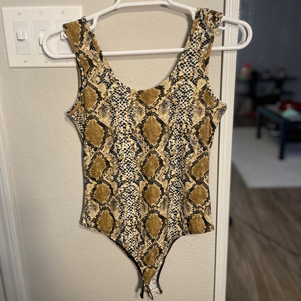 Snakeskin bodysuit